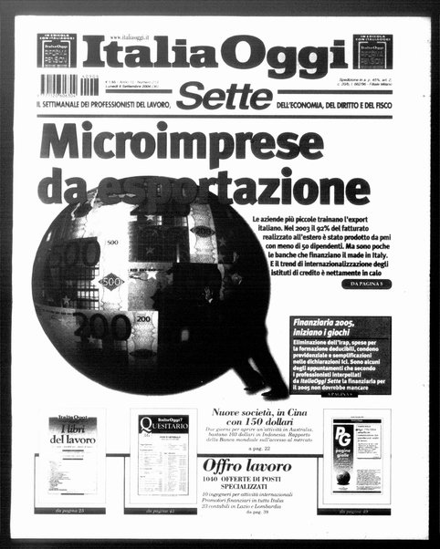 Italia oggi : quotidiano di economia finanza e politica